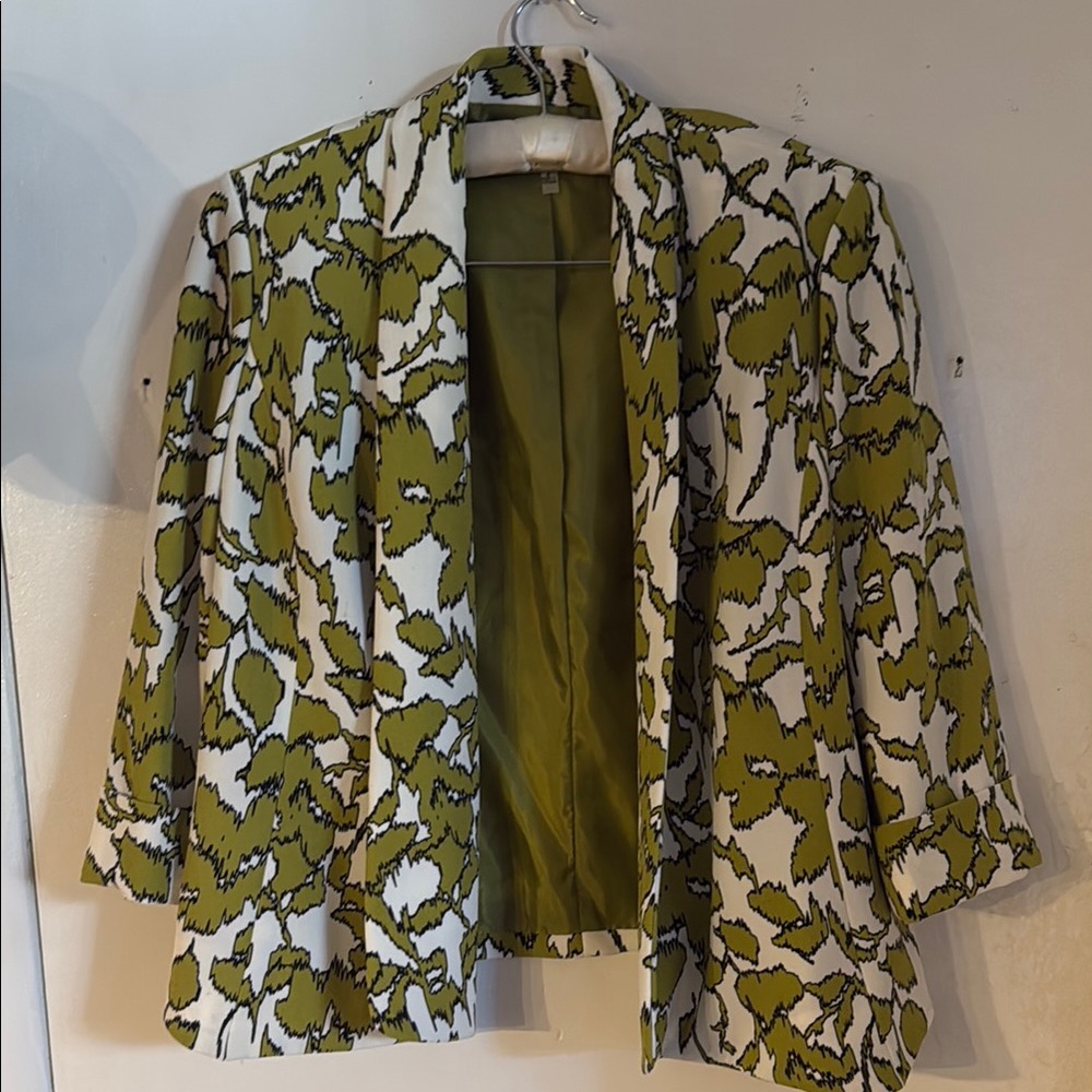 Green Patterned Women's Jacket - image 1